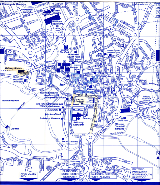 Salisbury street map