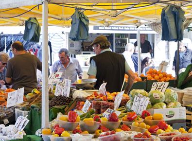 Market stall in Salisbury