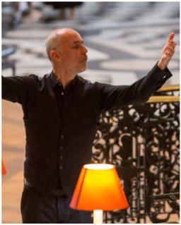 Patrick Craig - countertenor, harpist and conductor.