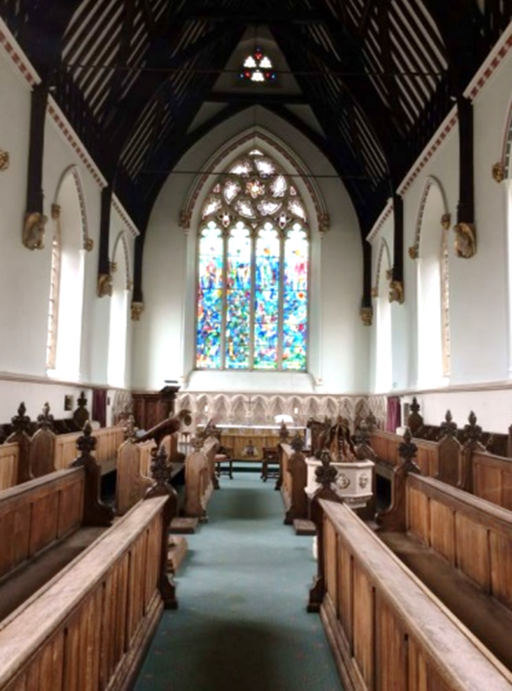 The chapel at Royal Agricultural College (RAU) July 2024