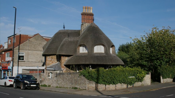 The Old Lodge, thatched cottage in Henleaze Road